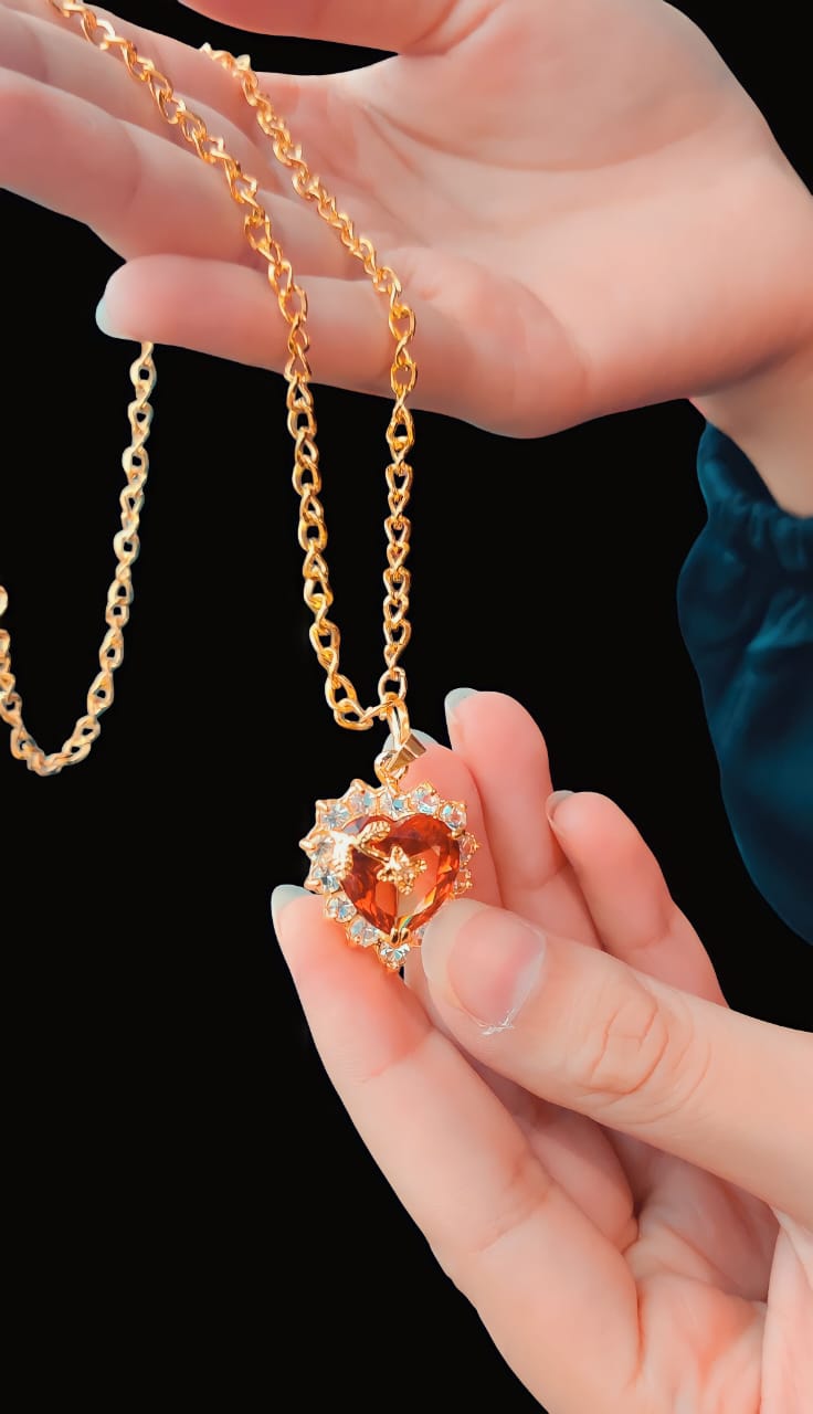 Heart Shape Pendant For Girls