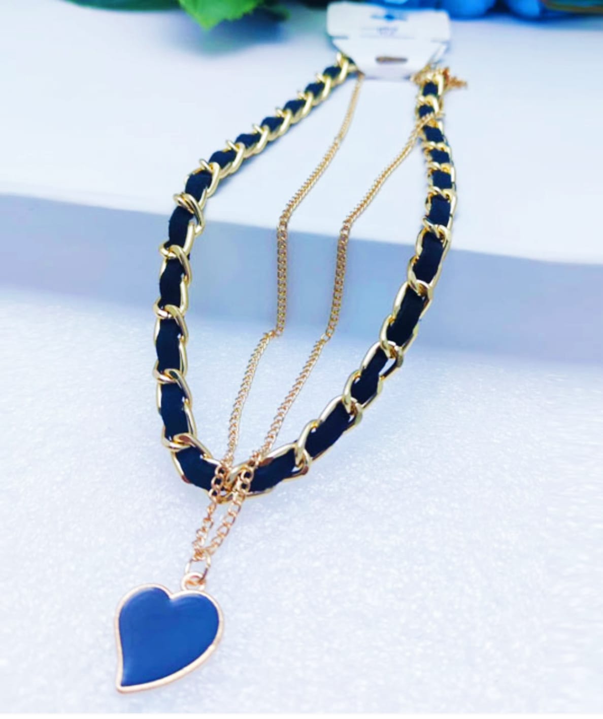 Beautiful Heart Locket With Double Chain With premium Box