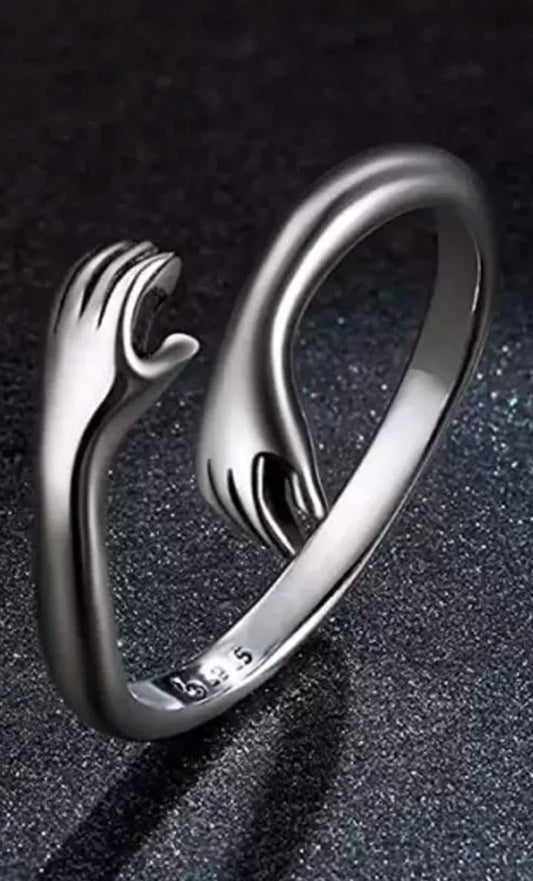 Couple Hug Design Ring Pack of 2