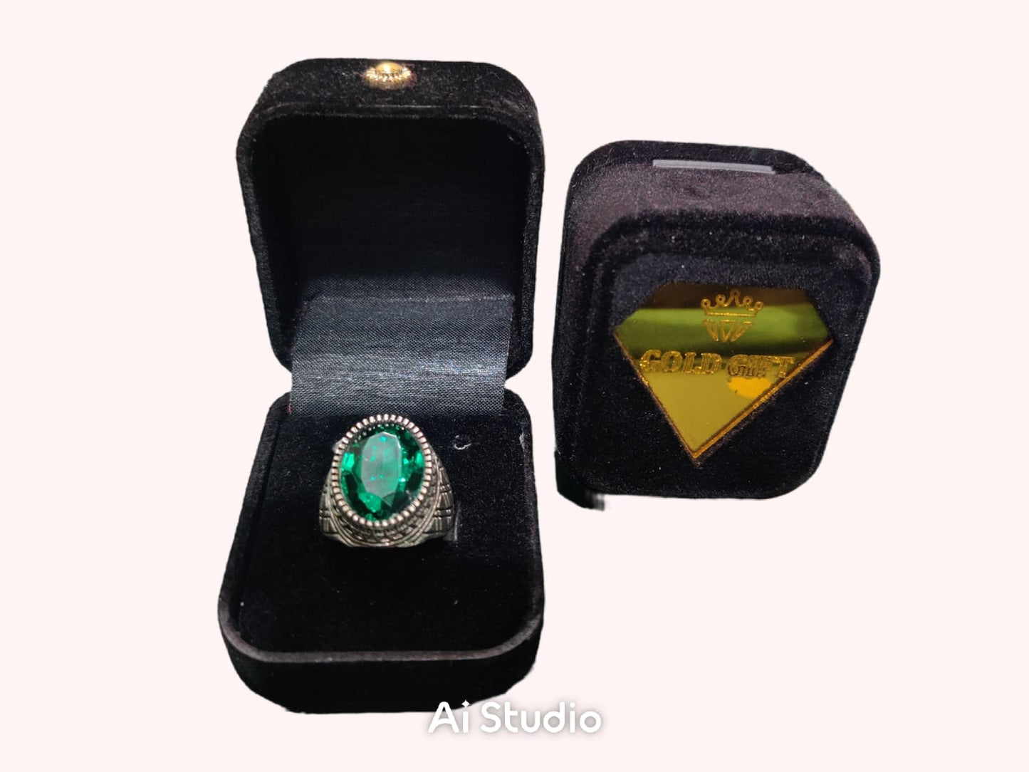 Turkish Style Men's Ring with Premium Black Box