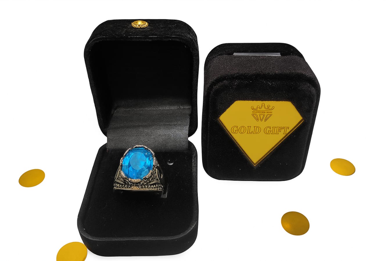 Turkish Style Men's Ring with Premium Black Box