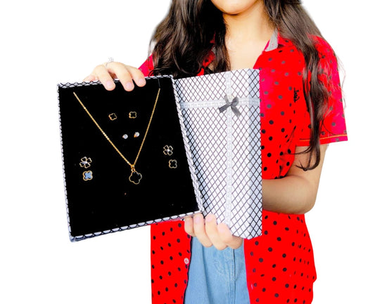 Clover Necklace & 4 pair tops for girls